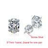 Oval Cut Moissanite Diamond Stud Earrings - Rokshok