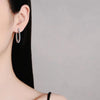2.2mm Full Moissanite Hoop Earrings - Rokshok