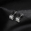 Princess Cut Square Moissanite Diamond Stud Earrings - Rokshok