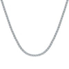 Moissanite Tennis Necklace with Cross Pendant - Rokshok