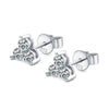 4-Stone Moissanite Stud Earrings - Rokshok