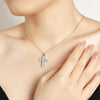 Moissanite Cross Pendant Necklace - Rokshok