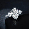 6.72 Carat Luxury Pear-Shape Moissanite Ring - Rokshok