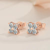 4-Stone Moissanite Stud Earrings - Rokshok