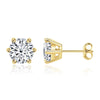 2 Carat Classic Moissanite Stud Earrings - Rokshok