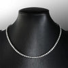 Round Bubble Moissanite Tennis Necklace - Rokshok
