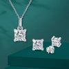 Moissanite Princess Cut Jewelry Set - Rokshok