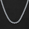 6.5mm Full Moissanite Tennis Necklace - 18K gold Plated - Rokshok