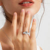 8CT Luxury Full Moissanite Engagement Ring - Rokshok