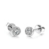 Round Cut Lab Diamond Moissanite Stud Earrings - Rokshok