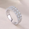 Double-row Full Moissanite Diamond Ring - Rokshok