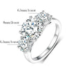 4CT 3-Stone Moissanite Diamond Ring - Rokshok