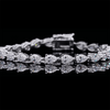 Pear Cut full Moissanite Tennis Bracelet - Rokshok