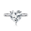 10mm 4ct Heart Moissanite Ring - Rokshok