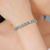 3-6.5mm Green full Moissanite Tennis Bracelet - Rokshok