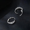 5-stones Moissanite Hoop Earrings - Rokshok