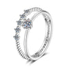 Two-piece Real Moissanite Ring Set - Rokshok