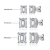 Emerald Cut Moissanite Earring - Rokshok