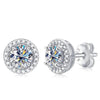 Round Cut Moissanite Stud Earrings - Rokshok