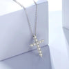 Goth Cross Moissanite Pendant Necklace - Rokshok