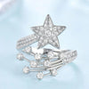 Shooting Star Moissanite Diamond Ring - Rokshok