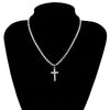 Moissanite Tennis Necklace with Cross - Rokshok