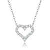 1CT Heart Moissanite Pendant Necklace - Rokshok