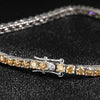3mm Champagne Moissanite Tennis Bracelet - Rokshok