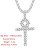 4mm Moissanite Cross Diamond Pendant - Rokshok