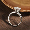 10mm 4ct Heart Moissanite Ring - Rokshok