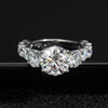 8CT Luxury Full Moissanite Engagement Ring - Rokshok