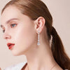 Long Waterdrop Moissanite Diamond Earrings - Rokshok
