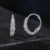 5-stones Moissanite Hoop Earrings - Rokshok