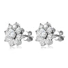 Sunflower Full Moissanite Diamond Stud - Rokshok