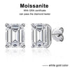 Emerald Cut Moissanite Earring - Rokshok