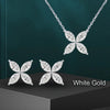 Butterfly Moissanite Jewelry Sets - Necklace & Earrings - Rokshok