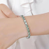 3-6.5mm Green full Moissanite Tennis Bracelet - Rokshok
