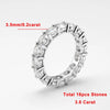 2.2 & 3.6 CT Moissanite Eternity Rings - Rokshok