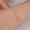 3mm Round Cut Moissanite Bracelet - Rokshok