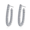 2.2mm Full Moissanite Hoop Earrings - Rokshok