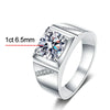 1 Carat and 2 Carat Moissanite Men Ring - Rokshok