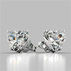 4 Carat Heart Shape Moissanite Stud Earrings - Rokshok