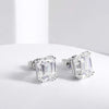 8carat Emerald Cut Moissanite Diamond Stud Earrings - Rokshok