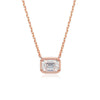 6*8mm 2ct Emerald Cut Moissanite Pendant - Rokshok