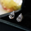 4CT Pear and heart Cut Moissanite Diamond Earrings - Rokshok