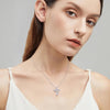 Cross Moissanite Pendant Necklace - Rokshok