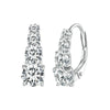 4-Stone Moissanite Hoops Earrings - Rokshok