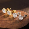 Color Moissanite Earring White Gold - Rokshok