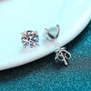 0.4-4 CT Moissanite Round Stud Earrings - Rokshok