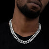 Moissanite Cuban link Necklace chain (All sizes) - Rokshok